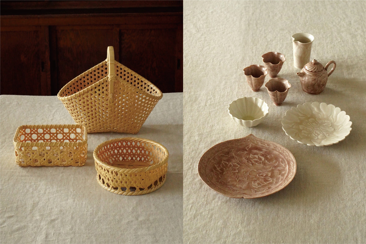 竹と陶 細部に宿る手仕事の美 芝田麻衣子・鈎一馬 展」 2025.9.5(金)ｰ