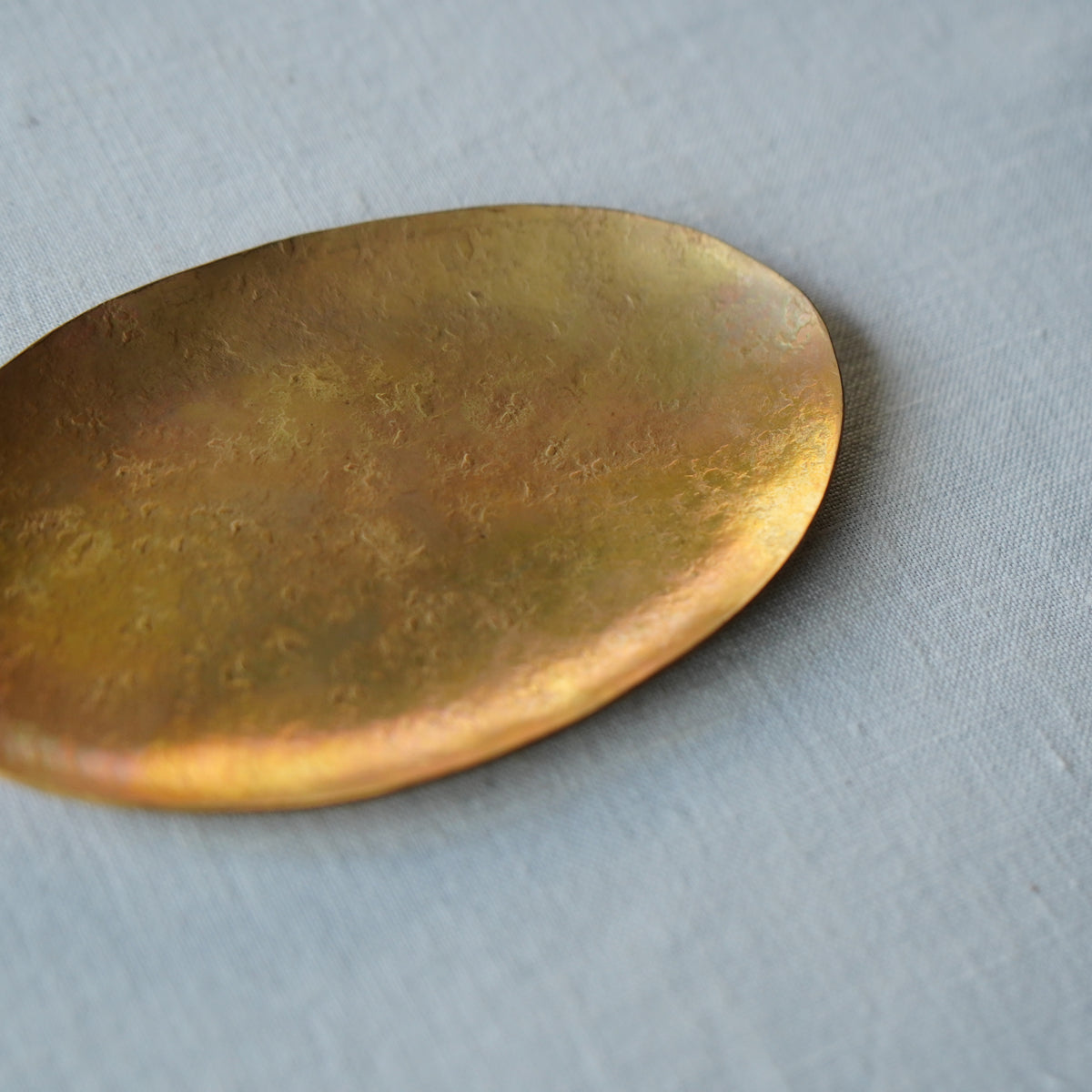真鍮豆皿(楕円)小 山田憲栄 – KOHORO