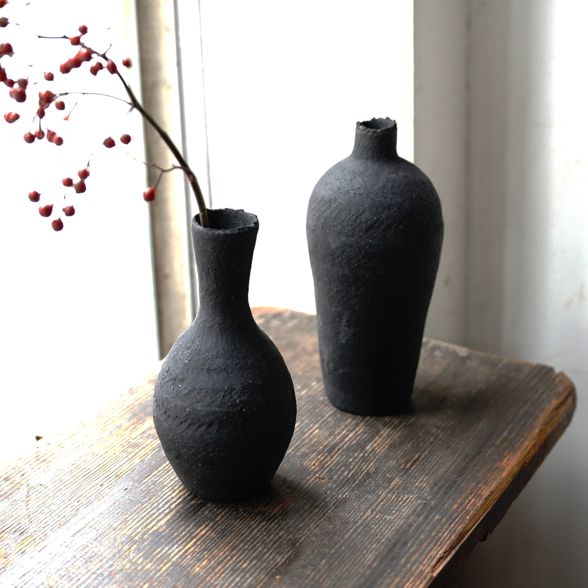 炭化 花入れ – KOHORO