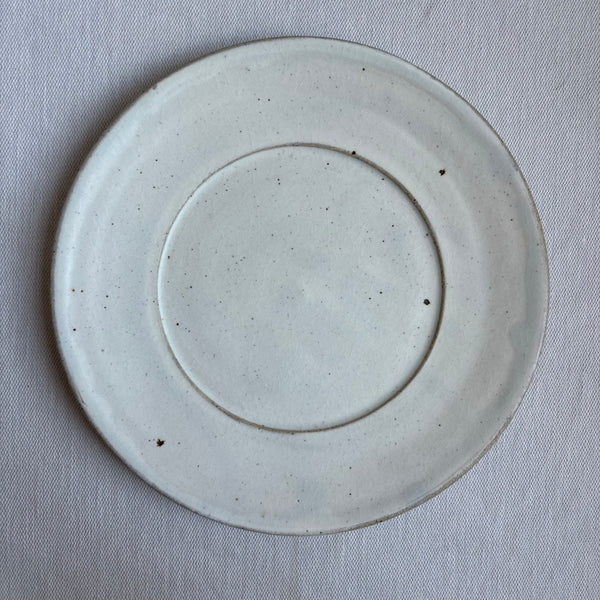粉引マット リム平皿8寸 八木橋昇 – KOHORO