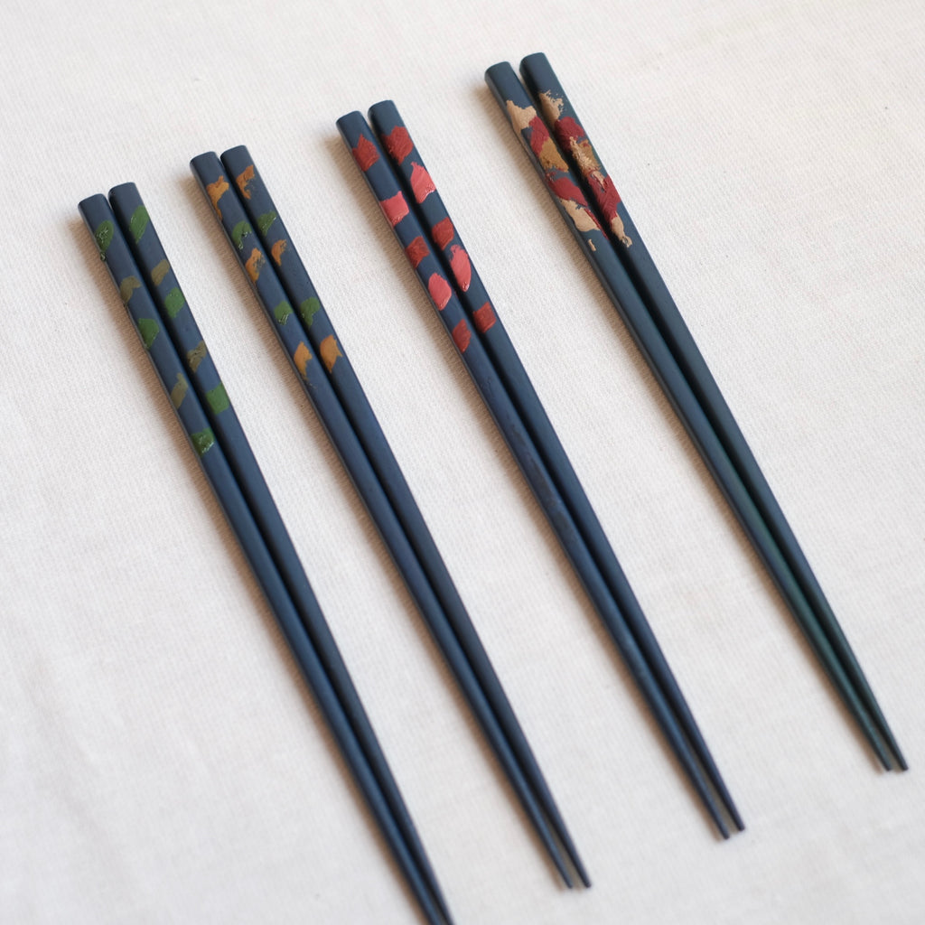 箸23.5cm 藍 山岸厚夫