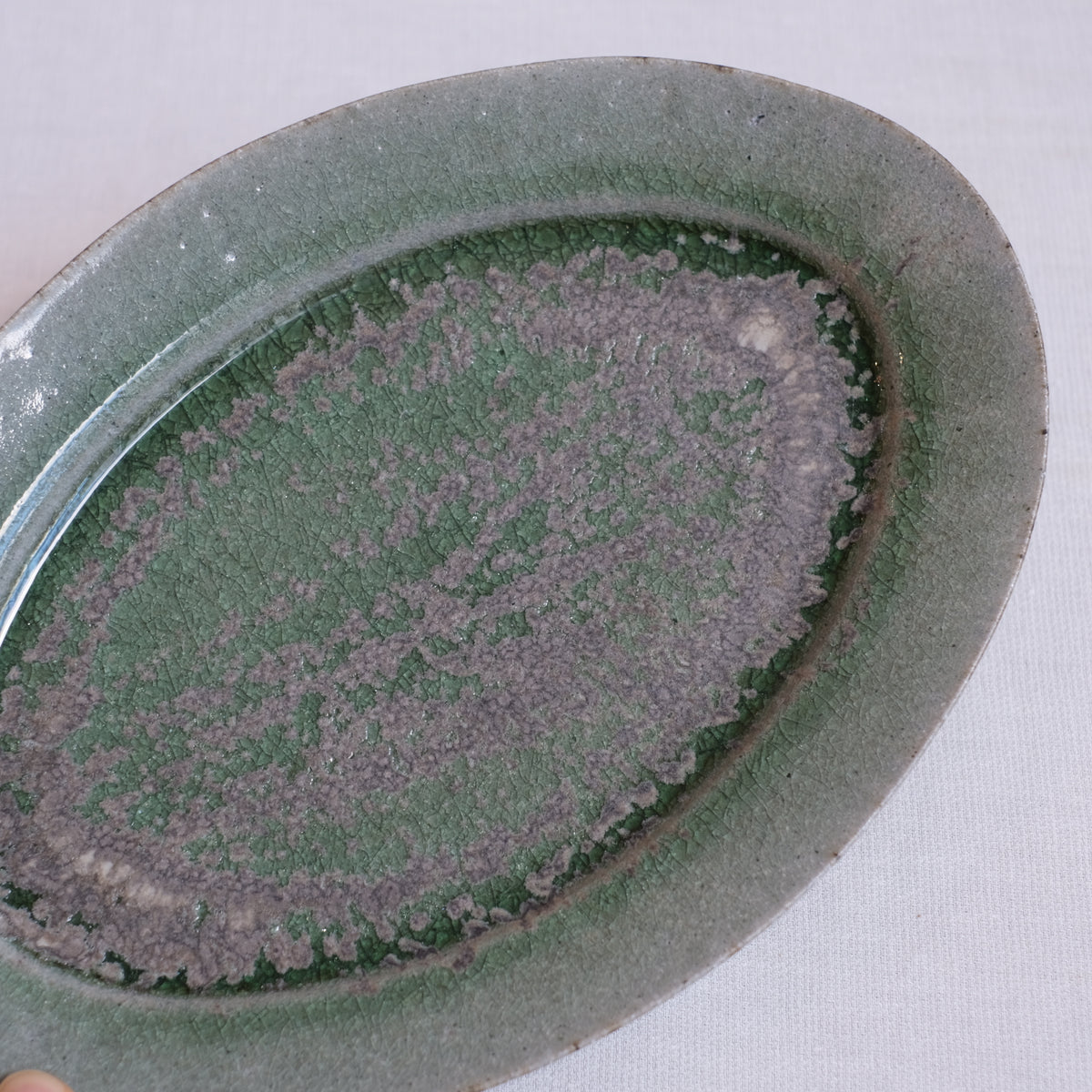 オリーブオーバルリム皿大 清岡幸道 – KOHORO