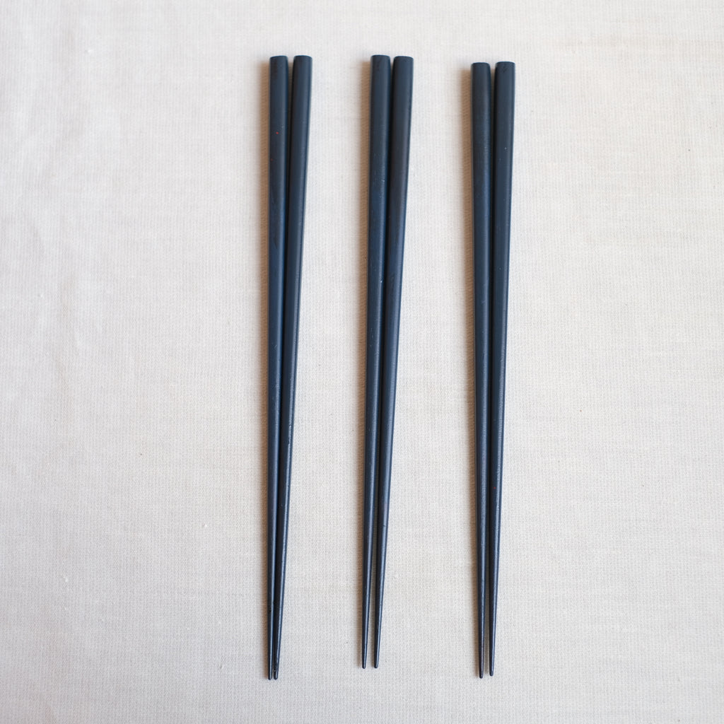 取り箸27cm 藍 無地 山岸厚夫