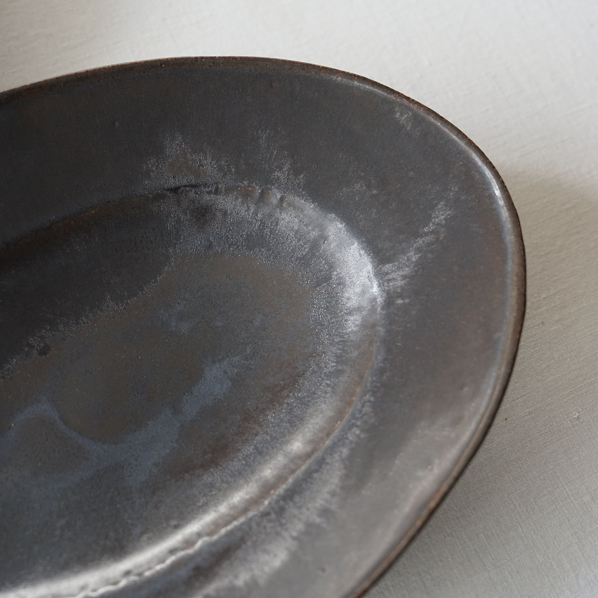 林拓児さん　オーバル　L 楕円皿　黒釉 林拓児さん オーバル L 楕円皿 黒釉 黒釉 楕円皿 大 林拓児 –