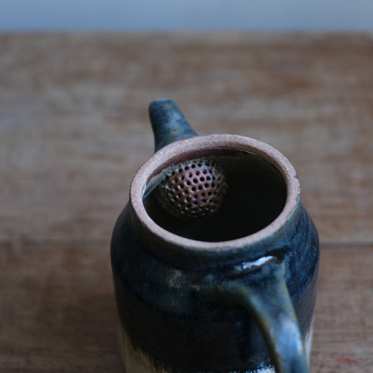 朽木青釉ポット シリーズ以外・その他 青い花 ポット〈1個〉 波佐見焼 |皿や鉢など和