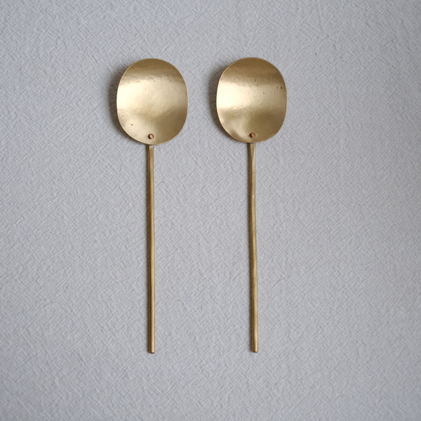 京都 有次 真鍮 スプーン（大）2本セット ひとつは欲しいキッチン