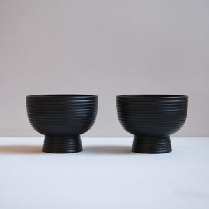 荒挽合鹿椀 黒 山岸厚夫 – KOHORO