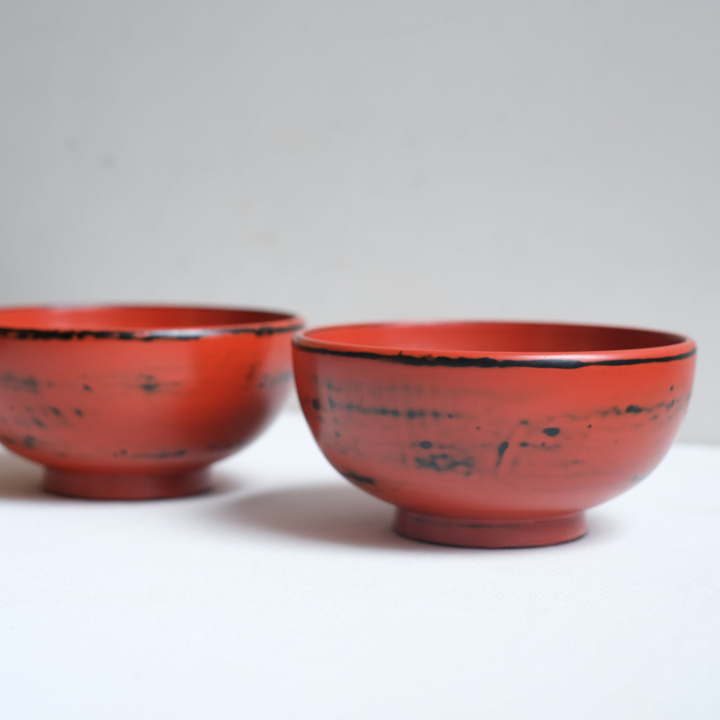 古代根来5寸丸渕多用椀 山岸厚夫