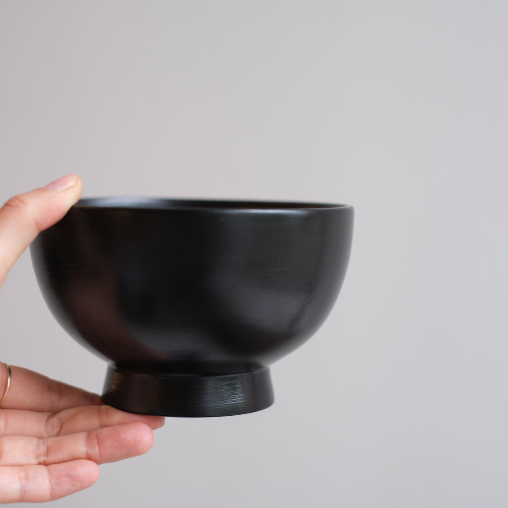 黒 多用椀　山岸厚夫