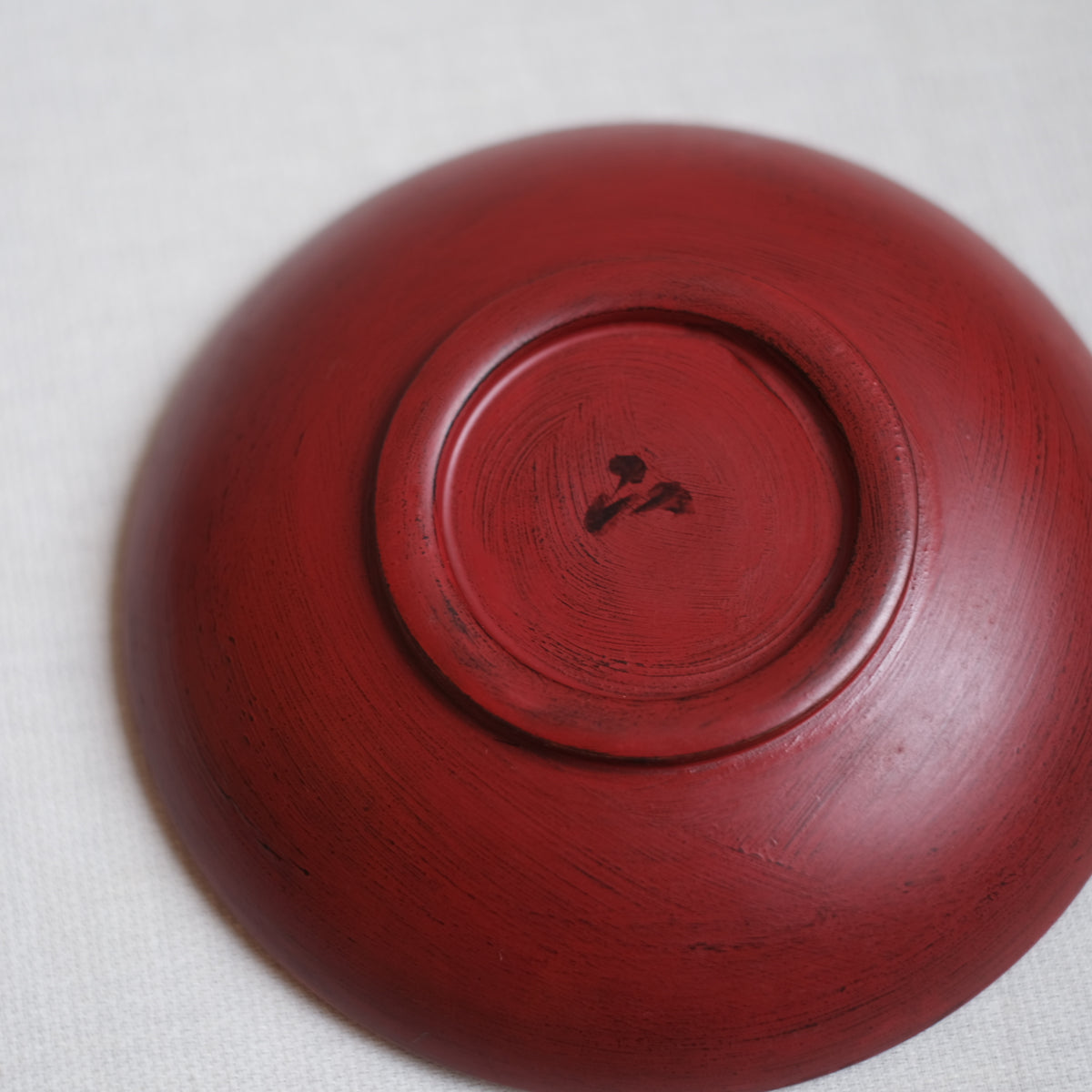 【レア】山岸厚夫　赤色漆器 茶托5枚セット レア】山岸厚夫 赤色漆器 茶托5枚セット レア】山岸厚夫 赤色