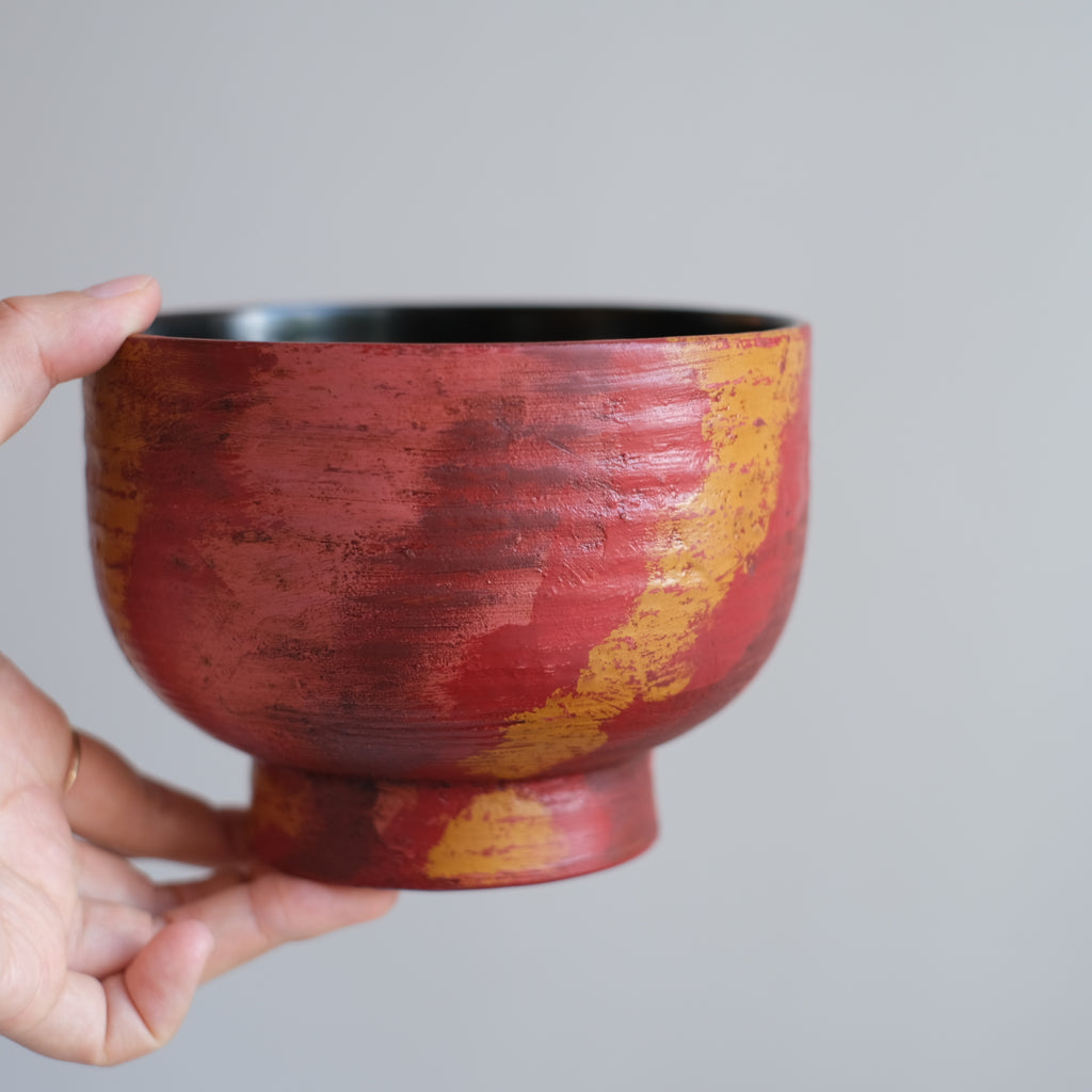 荒挽合鹿椀レッド 山岸厚夫