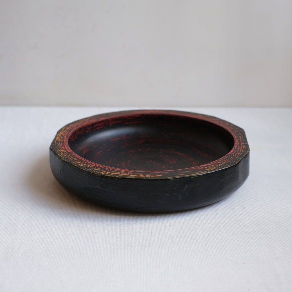 木製8.5盛鉢　虹研ぎ出し 山岸厚夫
