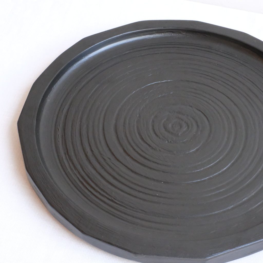 荒挽尺0丸盆黒 山岸厚夫