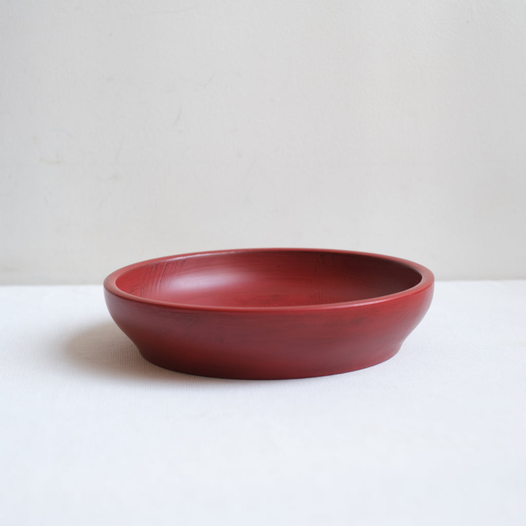 荒挽3.5茶托刷毛根来 山岸厚夫 – KOHORO