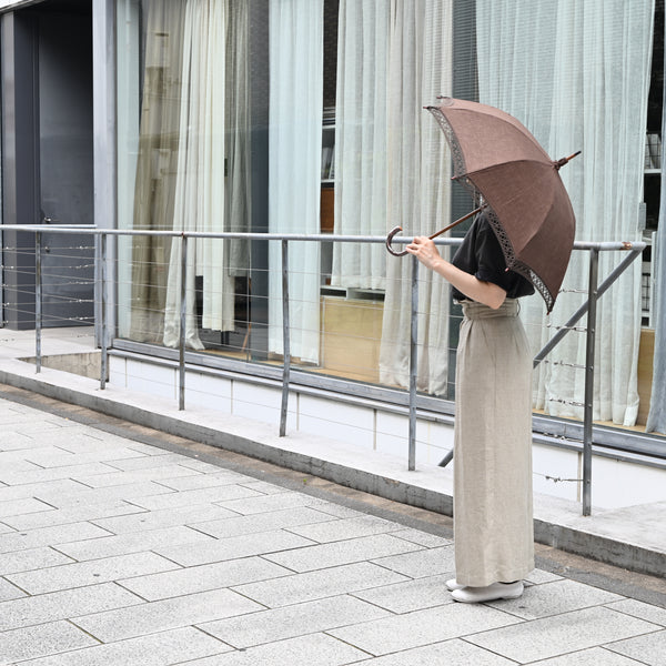 日傘 縁レース 焦茶 – KOHORO