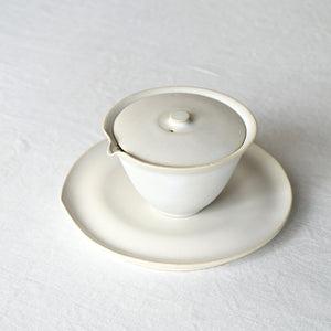 美品 うつろい 茶杯 2客 白マット 大和田 友香 美品 うつろい 茶杯 2客