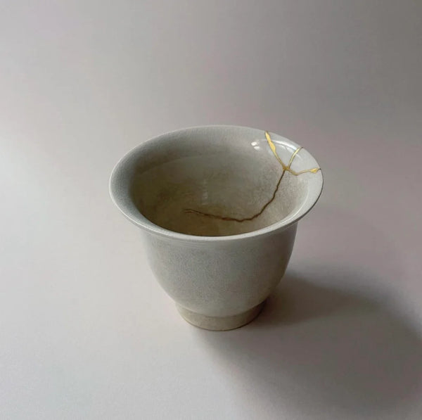 金縁竹筒陶器 金縁竹筒陶器