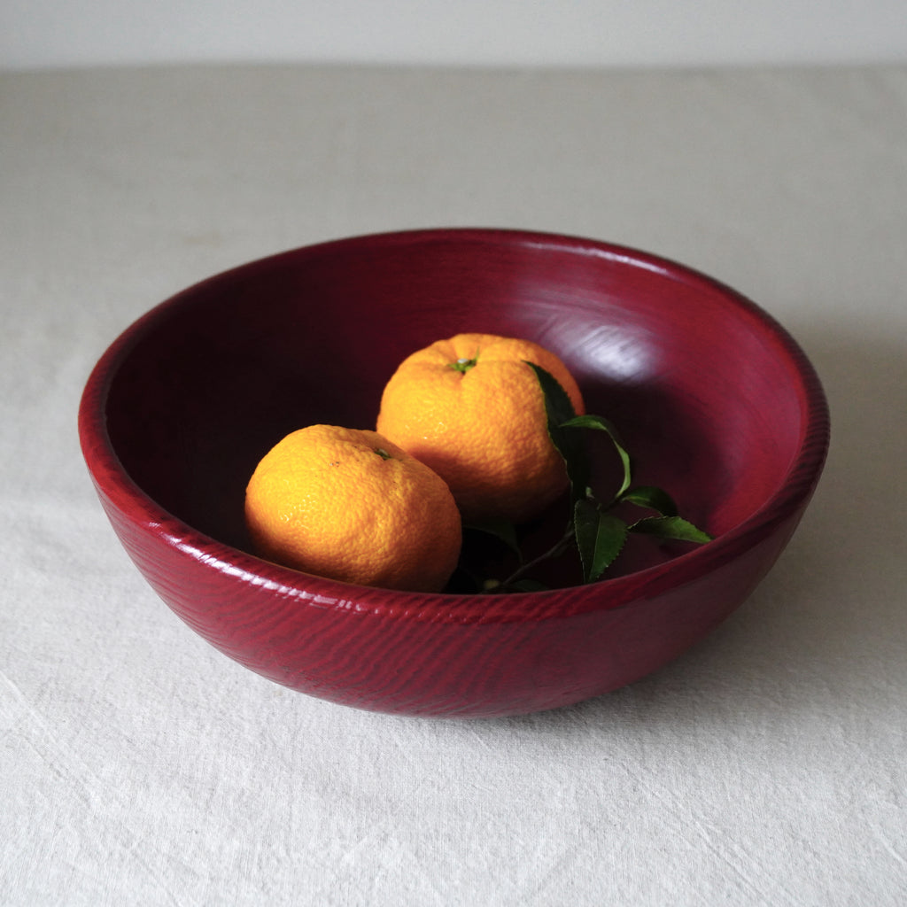 8寸盛鉢刷毛根来 山岸厚夫