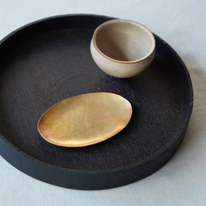 真鍮皿(楕円)小(919)