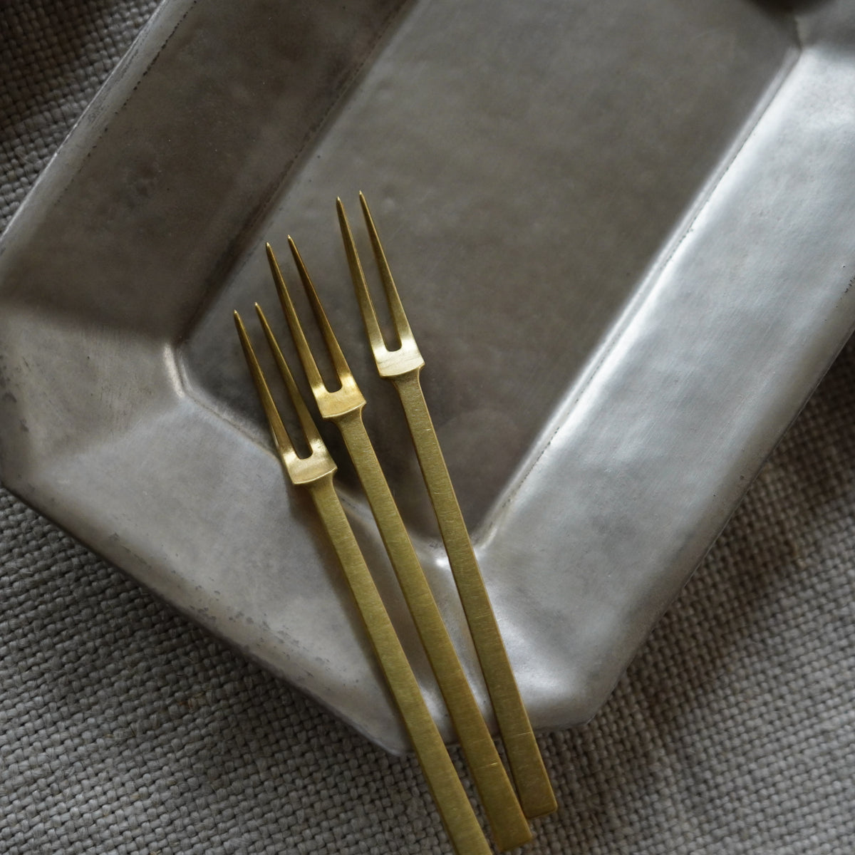 姫フォーク(真鍮)5本セット 東屋 – KOHORO