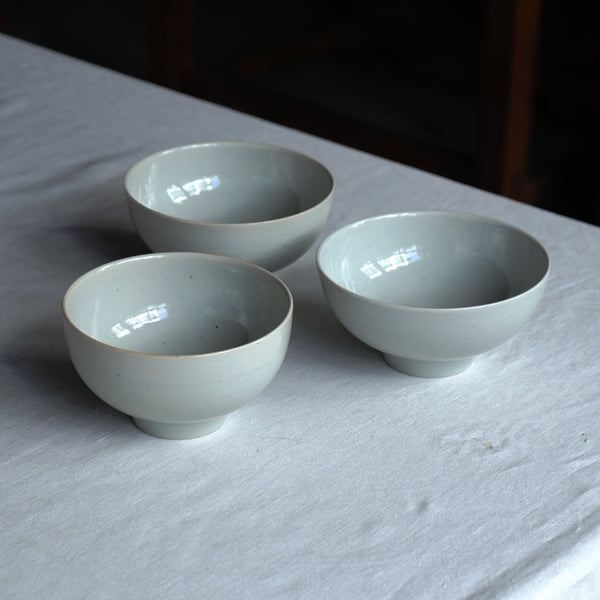 阿南維也さん 2点 白磁鎬広口小鉢 φ13 x H5.5 cm 【公式通販】