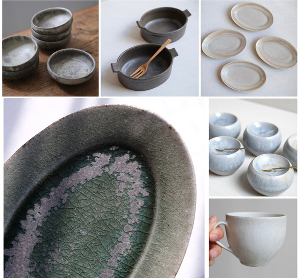 大鉢 陶芸作品 インテリア　花器　水鉢　ディスプレイ　展示　店舗什器 楽天市場】生け花 花器 水盤 陶器 和風 お盆型M 浅型 平鉢 盆栽