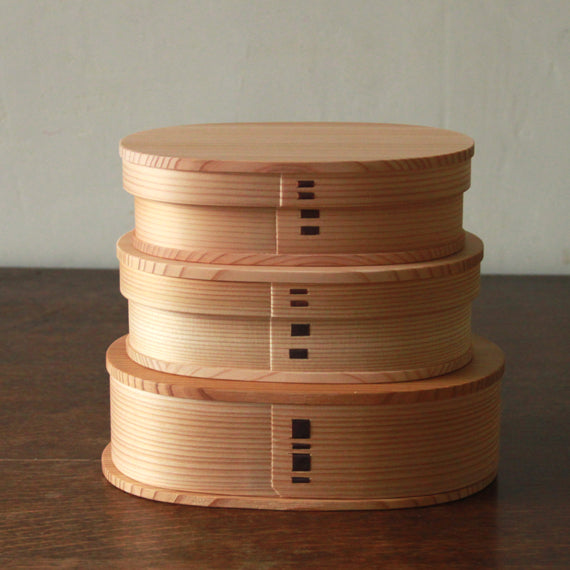 曲げわっぱ弁当箱(大・中・小)